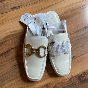 Buckle Loafer Mules Zara New with Tag
